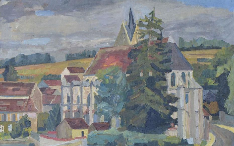 Crécy-la-Chapelle Tableau de la Collégiale par Le Bourdellès Crécy-la-Chapelle Tableau de la Collégiale par Le Bourdellès
