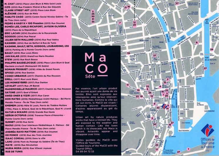 Street art Sète plan du MaCO Street art Sète plan du MaCO