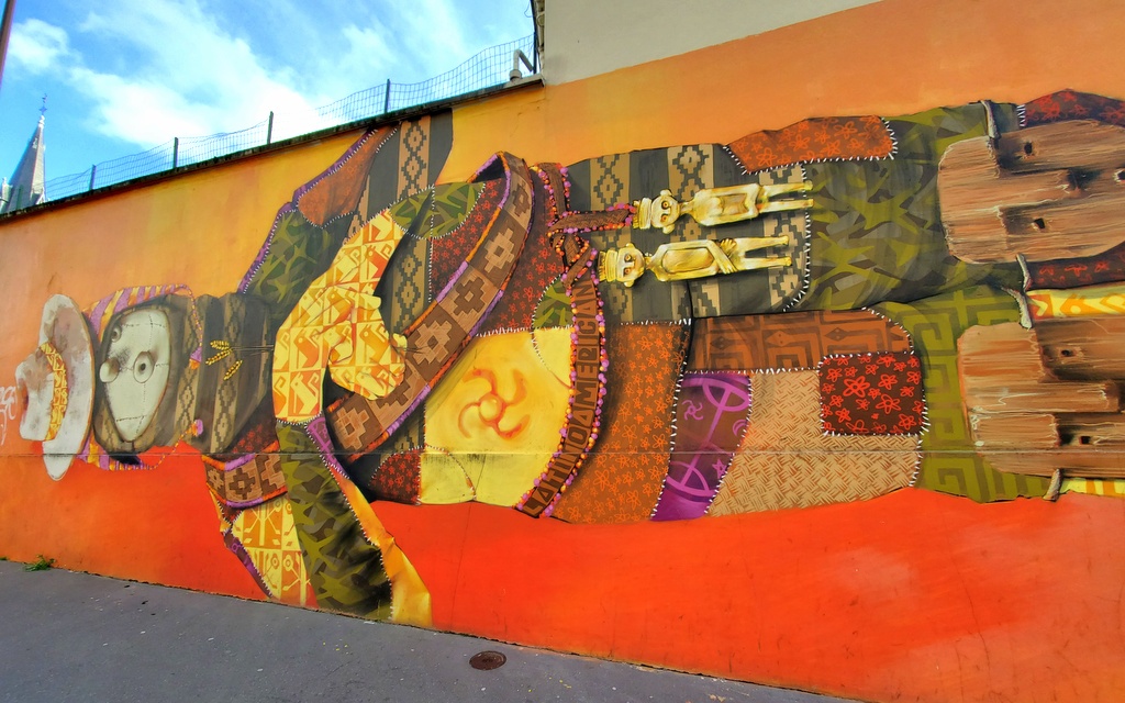 Street art boulevard Paris 13 INTI Street art boulevard Paris 13 INTI