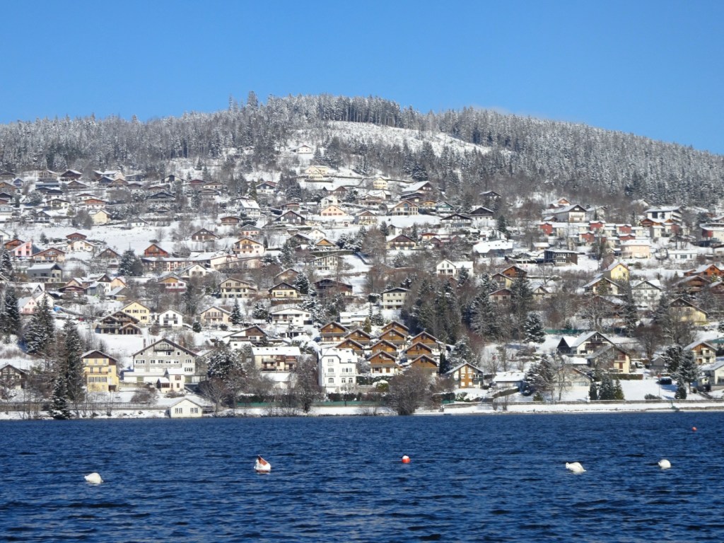 Gérardmer en hiver : le lac Gérardmer en hiver : le lac