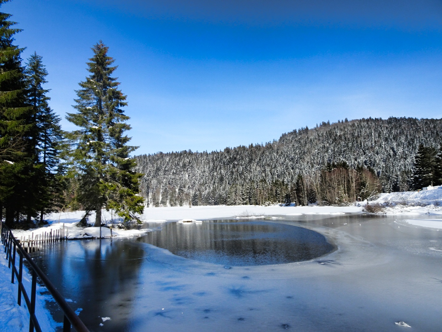 Gérardmer en hiver Lac de Lispach Gérardmer en hiver Lac de Lispach