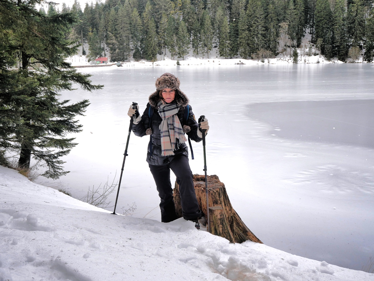 Vosges en hiver : randonnée au Tanet Lac vert Vosges en hiver : randonnée au Tanet Lac vert