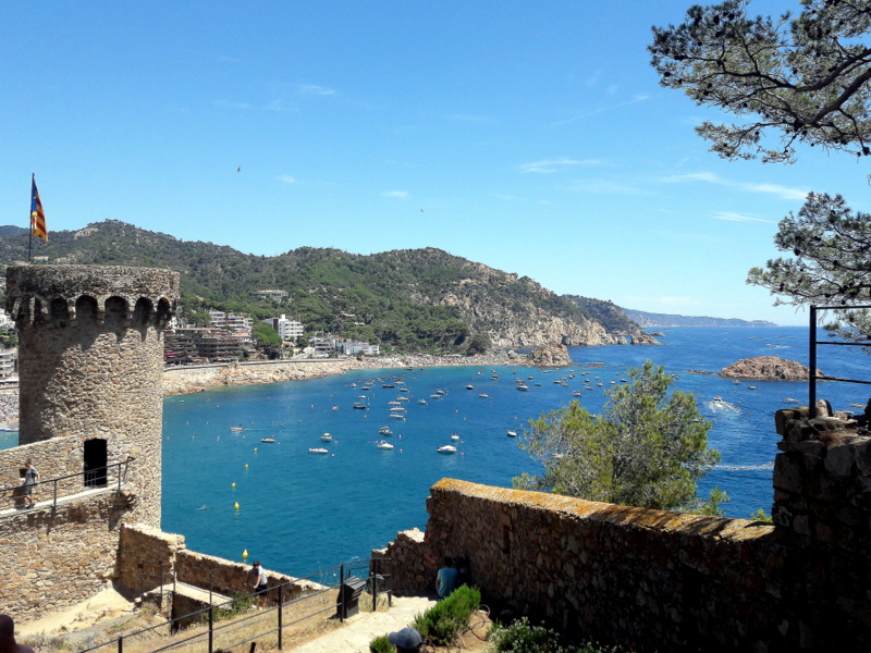 Tossa de Mar château Tossa de Mar vue mer