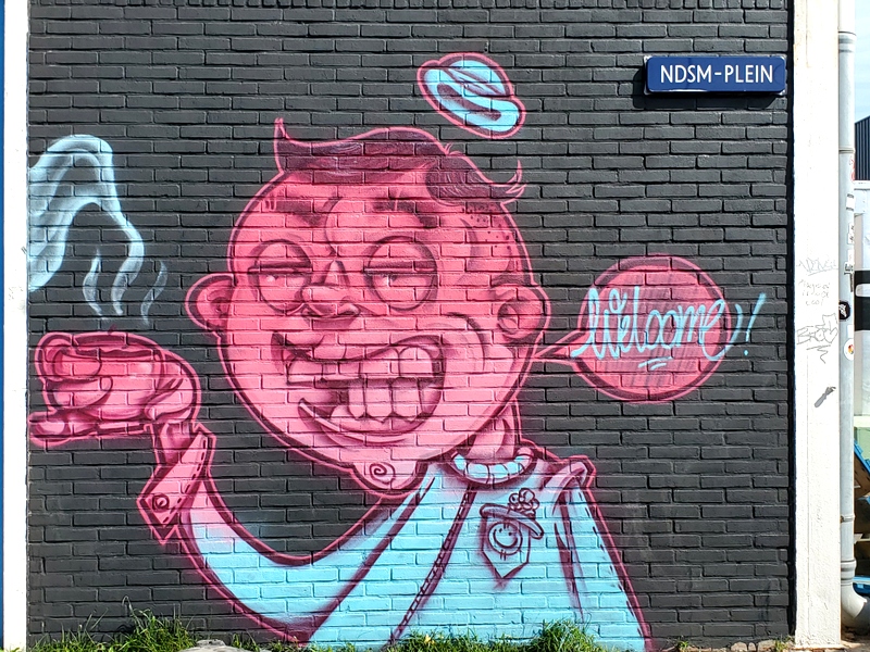 Street art Amsterdam NDSM Plein Street art Amsterdam NDSM Plein