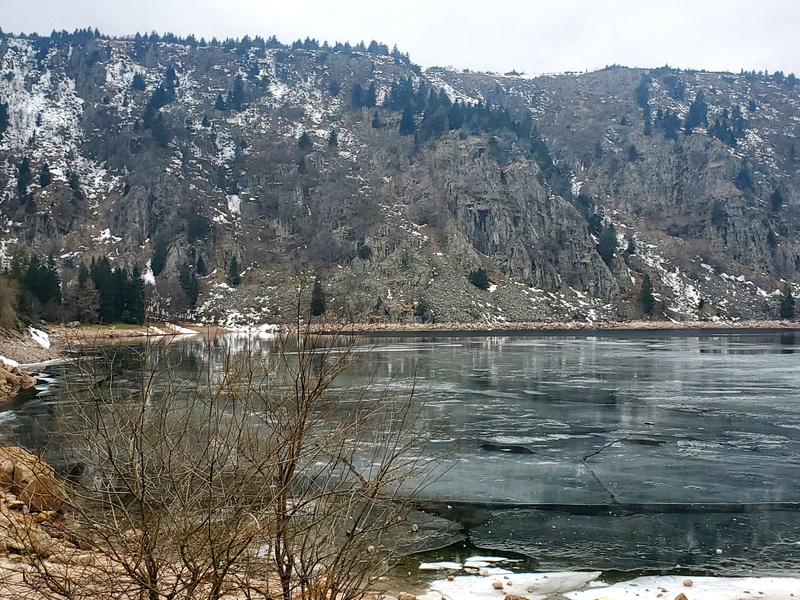 Vosges - le lac blanc gelé Vosges - le lac blanc gelé