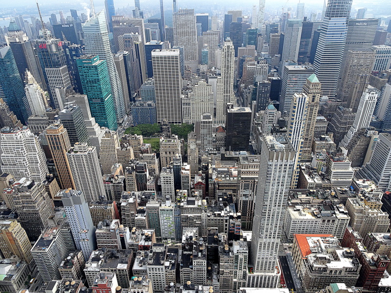 Vue du haut de l'Empire State Building Vue du haut de l'Empire State Building