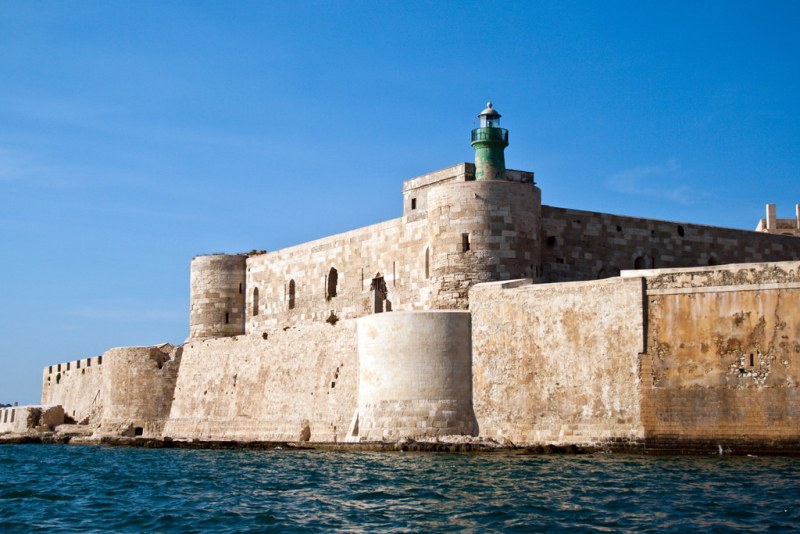 Syracuse Castello Maniace. Road trip en Sicile - Syracuse Castello Maniace.