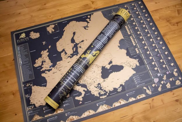Idée cadeau de Noël pour les voyageurs : Une carte d'Europe à gratter Idée cadeau de Noël pour les voyageurs : Une carte d'Europe à gratter