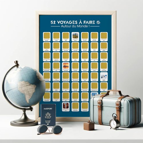 Le monde à gratter : 52 voyages à faire dans sa vie ! Le monde à gratter : 52 voyages à faire dans sa vie !