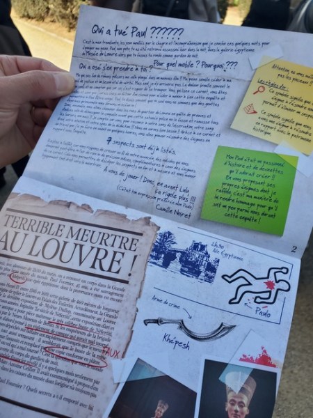 Mener l'enquête dans le quartier du Louvre