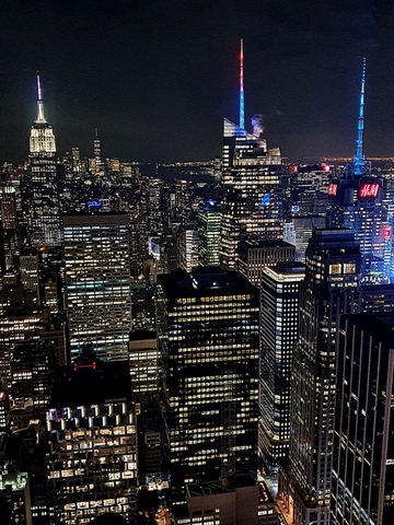 Manhattan de nuit du haut du Top of the Rock Manhattan de nuit du haut du Top of the Rock