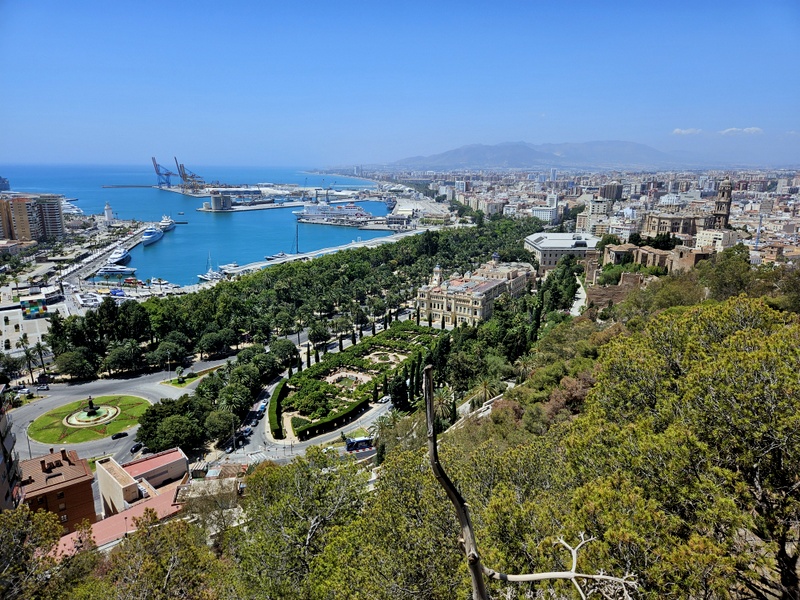 Vue depuis le Castillo de Gibralfaro Vue depuis le Castillo de Gibralfaro